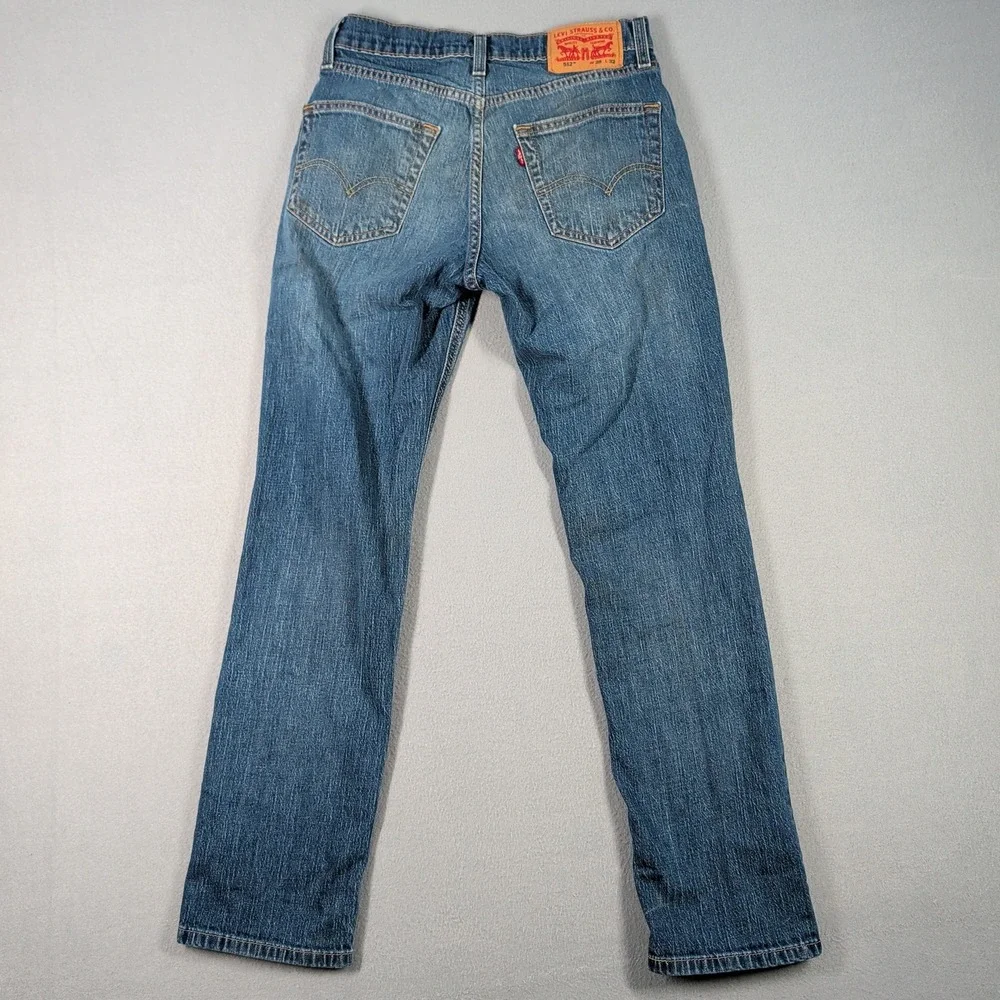 Levi's 512 Mens Jeans W28‎ L32 Blue Denim Straight Fit